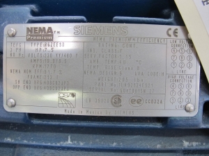 LOT (2) MOTORS, ELECTRIC TYPE, 7.5 HORSEPOWER, 230/460 ELEC RATING, 1800 RPM, 213T FRAME, 9.5 AMPS, TEFC ENCLOSURE, CONTINUOUS DUTY, 1.15 SERVICE FACTOR, 1.375" DIA SHAFT. MOTOR MODEL TYPE RGZEESD 75W, 120V SPACE HEATER. PART # HNH01531LA02134ES21 (W-44) LOADING & HANDLING FEE $15-